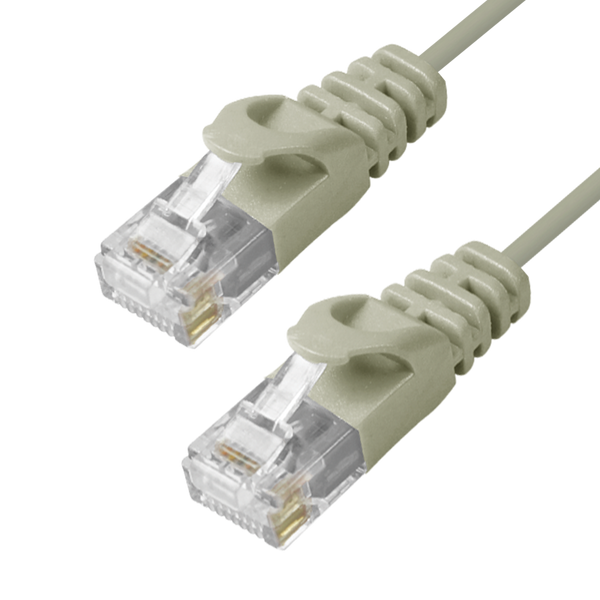 Cat6 Slim Patch Cable Molded Snagless Boot - Gray GRANDMAX.com